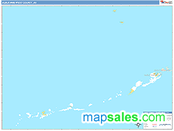 Aleutians West Wall Map by MarketMAPS