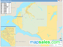 Anchorage Wall Map by MarketMAPS