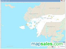 Bethel Wall Map by MarketMAPS