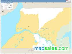 Bristol Bay Wall Map by MarketMAPS