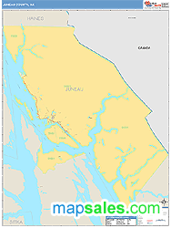 Juneau Wall Map by MarketMAPS