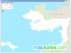 Nome Wall Map by MarketMAPS