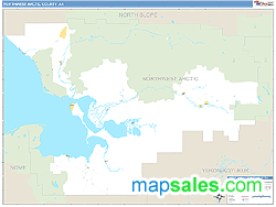 Northwest Arctic Wall Map by MarketMAPS