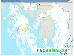 Prince Wales-Ketchikan Wall Map by MarketMAPS