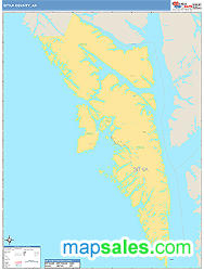 Sitka Wall Map by MarketMAPS