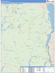 Essex, Ny Zip Code Wall Map