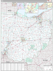 Ohio Wall Map