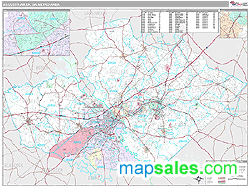 Augusta-Aiken, GA Metro Area Wall Map by MarketMAPS!