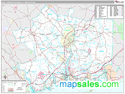 New London-Norwich, CT Metro Area Zip Code Wall Map by MarketMAPS!