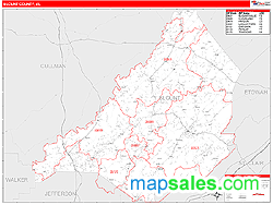Blount Wall Map by MarketMAPS