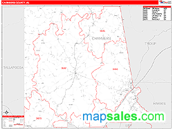 Chambers Wall Map by MarketMAPS