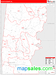 Choctaw Wall Map by MarketMAPS