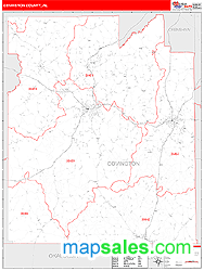 Covington Wall Map by MarketMAPS