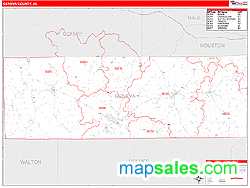 Geneva Wall Map by MarketMAPS