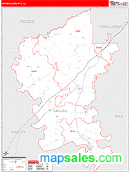 Greene Wall Map by MarketMAPS