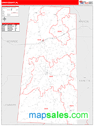 Lamar Wall Map by MarketMAPS