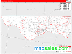 Lauderdale Wall Map by MarketMAPS
