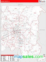 Madison Wall Map by MarketMAPS