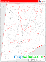 Pickens Wall Map by MarketMAPS