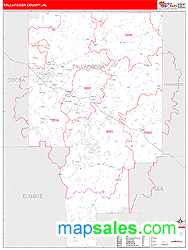 Tallapoosa Wall Map by MarketMAPS
