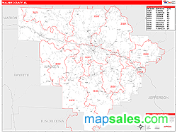 Walker Wall Map by MarketMAPS