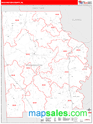 Washington Wall Map by MarketMAPS