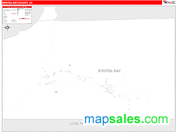 Bristol Bay Wall Map by MarketMAPS