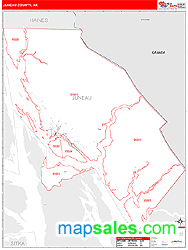 Juneau Wall Map by MarketMAPS