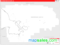 Northwest Arctic Wall Map by MarketMAPS