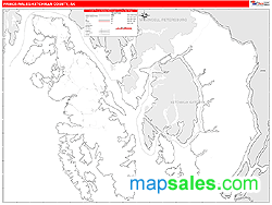 Prince Wales-Ketchikan Wall Map by MarketMAPS