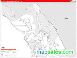 Skagway-Hoonah-Angoon Wall Map by MarketMAPS