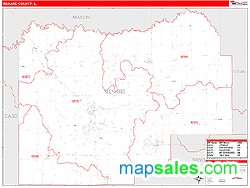 Menard Wall Map by MarketMAPS