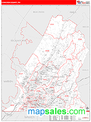 Hamilton Wall Map by MarketMAPS