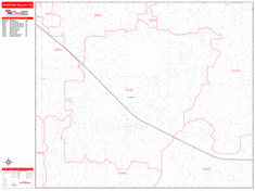 Fountain Valley Metro Area Zip Code Wall Map by MarketMAPS