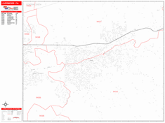 Livermore Metro Area Zip Code Wall Map by MarketMAPS