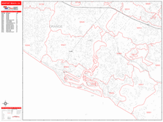 Newport Beach Metro Area Zip Code Wall Map by MarketMAPS
