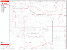 Ontario Metro Area Zip Code Wall Map by MarketMAPS