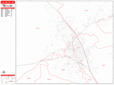 Las Cruces Zip Code Wall Map by MarketMAPS