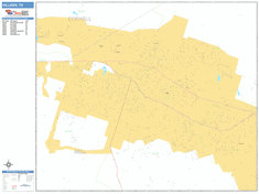 This Basic Style City Zip Code Wall Map of Killeen, TX, was created specifically for businesses and business application, using the latest data and