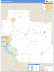 county zip map miller wall code mo maps basic missouri