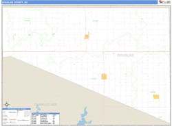 Douglas County Zip Code Wall Map