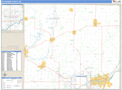 county map outagamie wi wall maps basic wisconsin