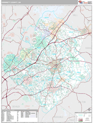 Gwinnett County Zip Code Map - Map