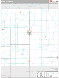 Palo Alto County, IA Zip Code Wall Map Premium Style by MarketMAPS