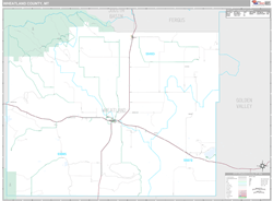 county wheatland map wall montana mt maps