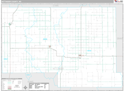 county map hettinger wall nd maps dakota north