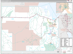 Tooele County, UT Wall Map Premium Style by MarketMAPS