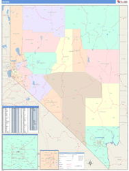 Nevada  Wall Map