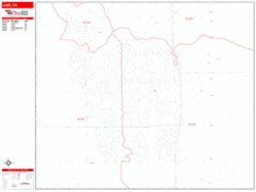 Lodi California Zip Code Wall Map (Red Line Style) by MarketMAPS