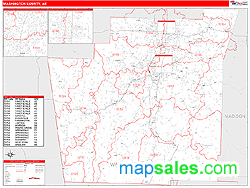 county zip washington map wall code arkansas ar maps